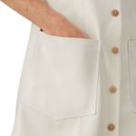 Nanushka Menphi Vegan Leather Buttoned Mini Dress, Size S, EXCELLENT Retail $495 Tan Photo 6