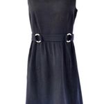 David Meister Black Textured Sheath Dress Photo 0