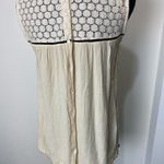 ZARA #156  cream loose beaded sleeveless top Photo 2