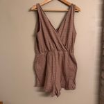 UPWEST Perfect Tank Romper‎ Tan Size M Photo 2