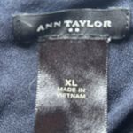 Ann Taylor  Navy Blue Red White Multi Geometric Sleeveless Sheath Dress XL‎ Photo 3