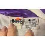 Vintage 80s Ellesse Tracksuit Jacket sz UK 10, US M Purple and Green Colorful Size M Photo 7