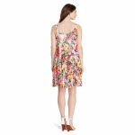 Ralph Lauren Lauren | Multicolor Floral Sleeveless Cocktail Party Dress Size 14 Photo 5