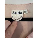 Arula Floral Maxi‎ Dress Long Sleeve Ruffle Tie Front Bohemian Tiered SZ 10 12 Tan Photo 3