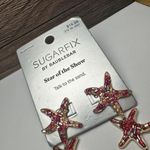 BaubleBar Sugarfix By  Starfish Pink Orange Gold Tone Dangle Pierced Earrings Photo 3