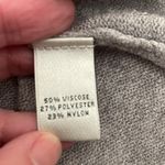 Neiman Marcus  Round Neck Long Sleeve Star Sweater‎ Grey size M Photo 4