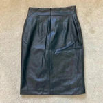 Paniz long faux leather skirt in size 6 Black Photo 1
