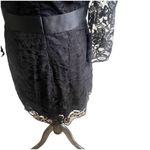 BB Dakota So Noir So Good Black Lace Overlay Sheath Dress Size 10 Dressy Elegant Photo 5