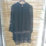 Gianni Bini  M Black Beaded Collar Evening Dress Photo 1