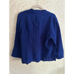 Chico's  Women's Blue Open Front Cardigan Size 2 Photo 4