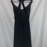 Frederick's of Hollywood FREDRICKS OF HOLLYWOOD WO SIZE 12 BLACK FLOWY HALTER STULE DRESS SEMI BACKLESS Photo 9