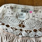 Derek Heart Light Tan T-shirt/Lace Open Cardigan Vest Size M Photo 3