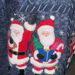 Designer Originals Designers Originals Studio Santa Christmas Cardigan Sweater Navy Women’s XL Photo 6