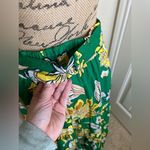 Gibson Latimer Floral Three Tiered Flare Green, Yellow & White Belted Skirt Sz L Photo 9