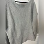 Treasure & Bond  Long Sleeve Ribbed One-Shoulder Pullover Sweater Gray Size Large Photo 11