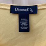 FINAL MARKDOWN Denim and company ribbed t shirt small Yellow Photo 1
