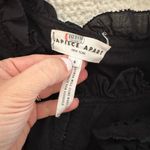Apiece Apart  Women’s Eyelet Ruffle Sleeve Black Jumpsuit Cotton Size 6 Medium Photo 3