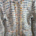 Halogen Nordstrom Button Front Tweed Blazer Jacket Ivory Size XS. Photo 5