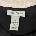Catherines CATHERINE’S Black And Red Sparkle Cardinal Scoop Neck Sweater- Size 1X 18/20W Photo 5