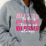 Gray Blessed Swatshirt Size L Photo 0