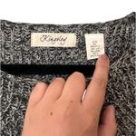 KINGSLEY LONDON‎ Side Zip Crewneck Angora Blend Sweater Sz S Gray Photo 1