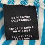 525 America  Turquoise Striped Tee Photo 3