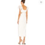 Likely  - Taliah Feather-Embellished Cut-Out Midi-Dress Photo 2