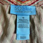 Sigrid Olsen  SO Blue Women's Striped Cropped Pants Size 10 Vintage‎ Photo 5