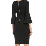 Calvin Klein Peplum Half Sleeve Sheath Dress, Black, Size 2, EUC Photo 4