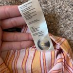 Maeve Striped Linen Wide Leg Cropped Pants Photo 3