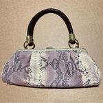 Adrienne Vittadini  snake skin baguette bag Photo 1