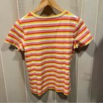 Northern Reflections Cute vintage 90s-Y2K Normcore tropical striped t-shirt cotton Photo 8