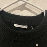 Staccato  Black Sweater with Pearl Details Size M Photo 2