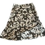 INC  women's size medium midi lightweight grey and white skirt Photo 1
