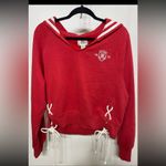 Urban Outfitters Hampton Lace Up Nautical Sweatshirt. Size Small. Oversized Photo 4