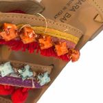 Barbara Barbieri Lace Up Tassel Fringe Jewels Pom Pom Sandals Size 6 Photo 7