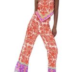 ZARA NWT  Pajama Style Wide Leg Multicolor Printed Pant Small Blogger Fave Photo 4