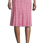 Tory Burch Jada Floral Print Floral Godet Pleated A-Line Skirt Size XS Photo 0
