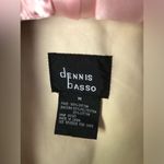 Dennis Basso Classic Natural Trench with Striped Belt hooded buttons cotton sz M Photo 5