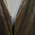 Jenny Yoo  Bridesmaid Dress Logan Elegant Velvet Evening Olive Green V-Neck Photo 6