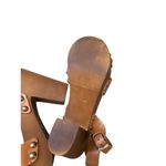 Mariella Made in Italy women’s brown leather block heels sandal shoes size 9.5 S Photo 9