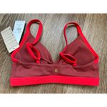 Spiritual Gangster EDEN TWIST FRONT DREAM TECH BRA - ROSEWOOD/RUBY RED Size XS Photo 3