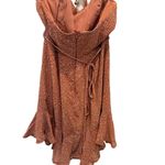 INDIKAH Women's Brown Shanghai Strap Floral Fit & Flare Mini Dress Size XS Photo 1