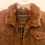 Jason Maxwell  brown‎ corduroy denim jacket fur collar size M NWT Photo 3