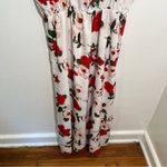Floral Print Cami Sundress White Red Floral L Size L Photo 3