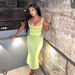 House Of CB HOUSE OF‎ CB 'Rafa' Lime Satin Longline Corset NWOT size XL Photo 2