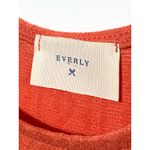 Everly  Orange Fit Flare Sleeveless Knit Skater Dress S Spring Casual Fairy Boho Photo 3