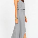 Show Me Your Mumu  Kendall Maxi Dress Soft Charcoal Crisp S NWT Photo 2
