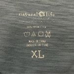 Natural Life 100% Cotton Blue Oversized Long Sleeves Doodle Tee, Size XL Photo 11