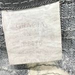 Gracia Fashion Moto Jeans Women M Black Acid Wash Ankle Zip Grunge Streetwear Size 10 Photo 10